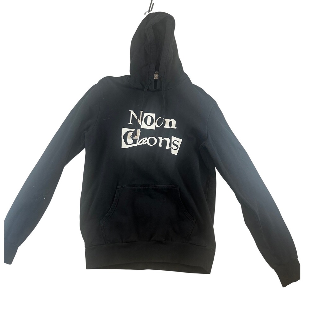 NOON GOONS Black Hoodie‎ Downtown Los Angeles Graphic Hooded Sweatshirt Mens S